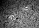 taches solaires et zone active halpha  27 juin 2021 lunette 120 mm 