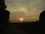 coucher de soleil sur le canigou