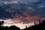 coucher de soleil et nuages