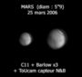 MARS et calotte polaire (25/03/2006)