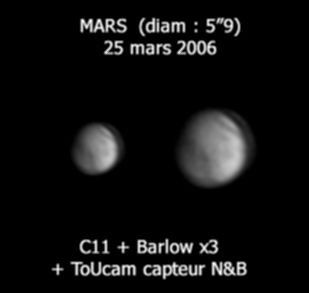 MARS et calotte polaire (25/03/2006)