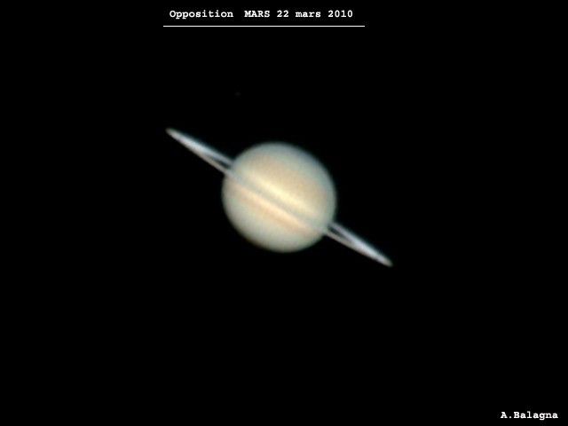 Opposition Saturne 22 mars 2010