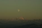 lever lune sur mont-blanc et geneve