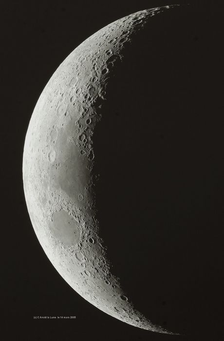 La Lune en croissant