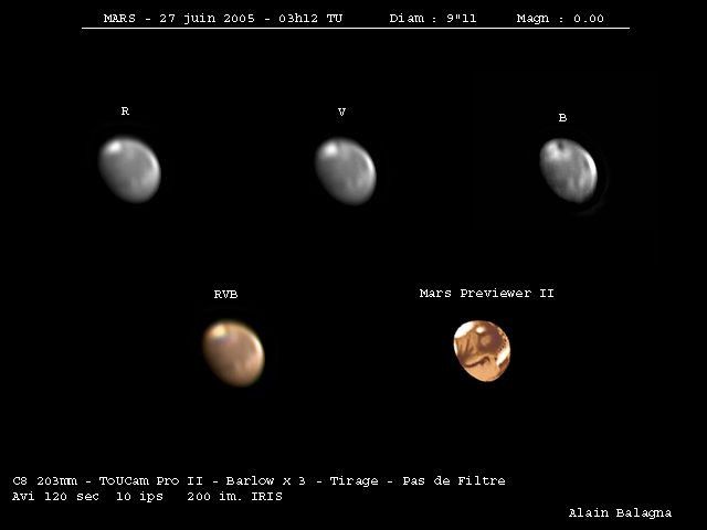 MARS le 27 juin 2005
