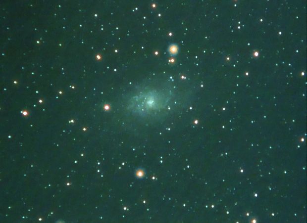 M33 au zoom 100mm + webcam