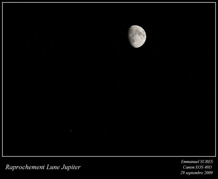 Rapprochement Lune Jupiter