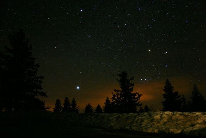 Orion se couche sur le Vercors.