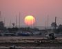 Coucher de soleil sur le bassin d'Arcachon