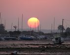 Coucher de soleil sur le bassin d'Arcachon