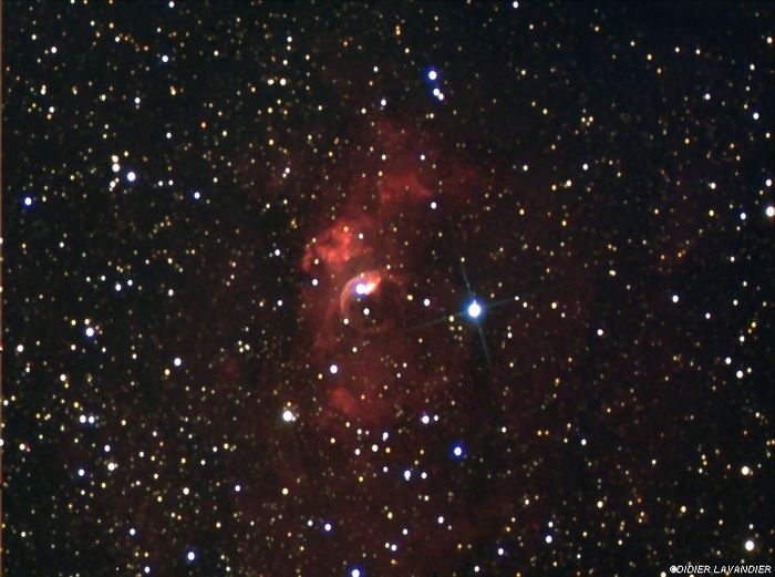 NGC 7635 - nébuleuse de la Bulle (plus lumineuse)