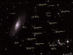 Galaxies nommées dans le champ de M 106