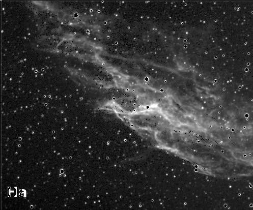 Répartition OIII et Ha dans NGC6992