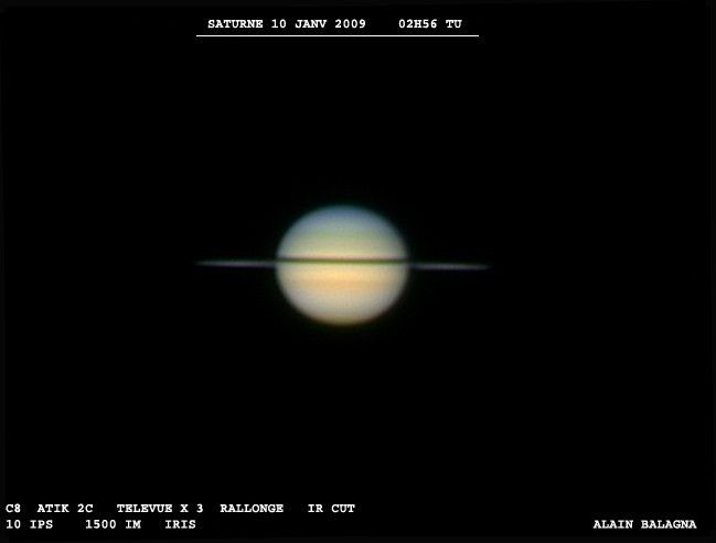 saturne 10 janv 09  C8 203mm