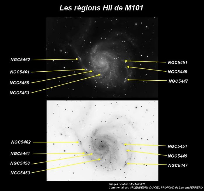 Les régions HII de M101