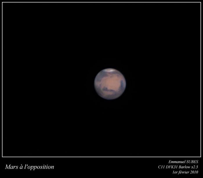 Mars à l'opposition