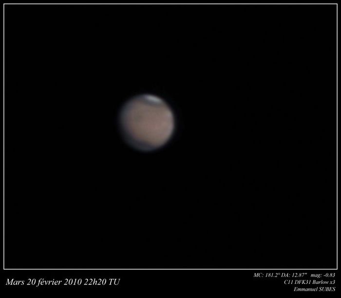 Mars 20 février 2010 22h20 TU