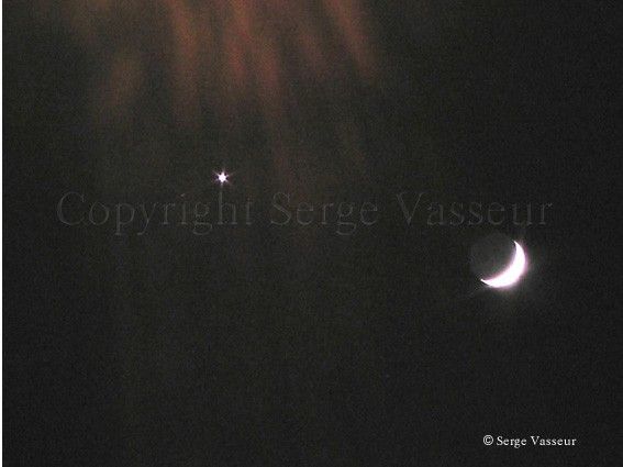 Conjonction Lune-Vénus mai 2007