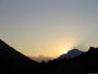 Coucher de soleil derrière le Mont Blanc