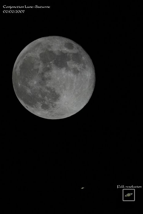 Conjonction Lune-Saturne