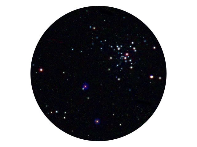 M41 couleur à l'objectif de 100mm