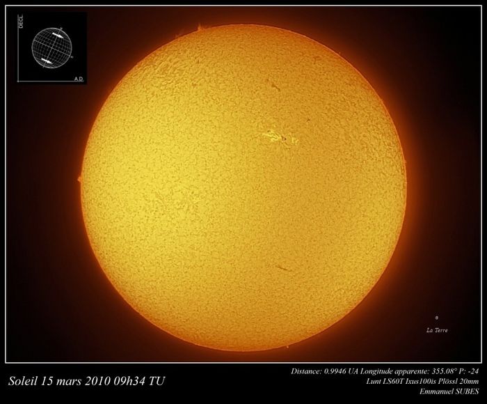 Soleil 15 mars 2010