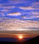 coucher de soleil et nuages
