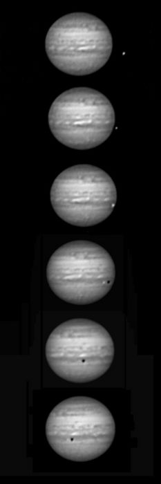 Jupiter et Io  le 12 Juin 2007: séquence