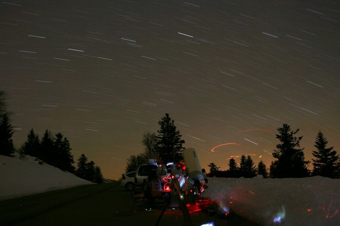 Petit filé d'étoiles dans le Vercors.