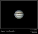 Jupiter et ombre de Io