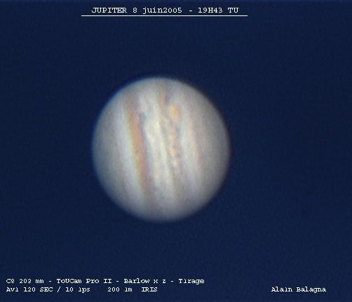 Jupiter 8 juin 2005