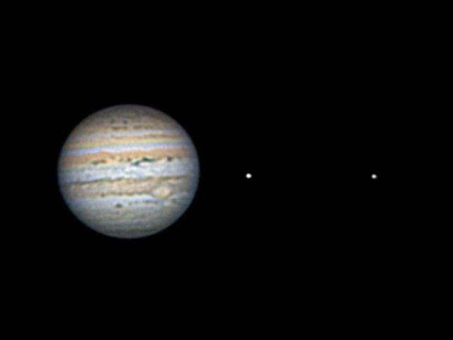 Jupiter le 16 Juillet  (colorisé)