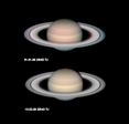 Progression de l'ombre de Saturne en 13 jours