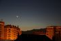 Lune cendrée sur grenoble