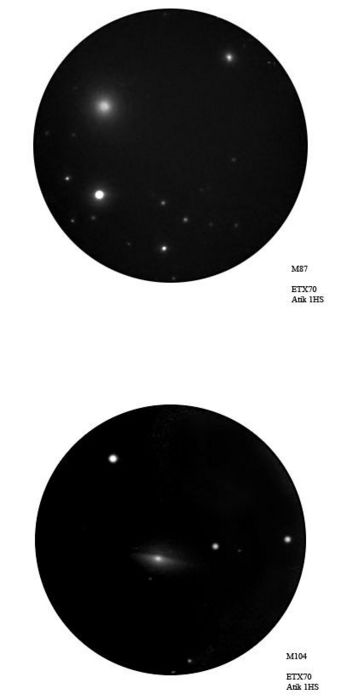 M87 et M104 à l'ETX70 :)