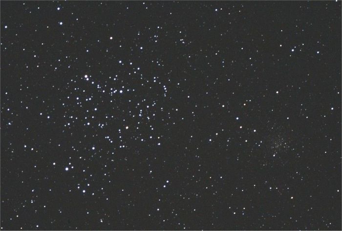 M 35 et NGC 2158 (Gros plan)