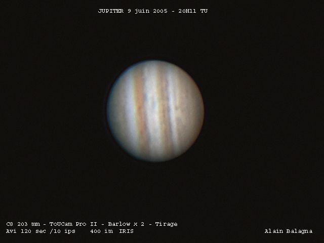 Jupiter  9 juin 2005