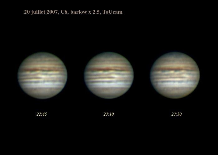 Jupiter le 20 juillet 2007
