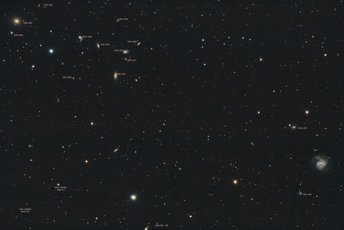 M 61 et autour