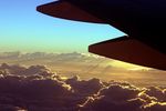 coucher de soleil vu d' avion