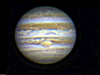 Jupiter (réduit de 50%) et tâche rouge
