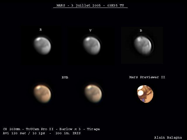 MARS le 3 juillet 2005