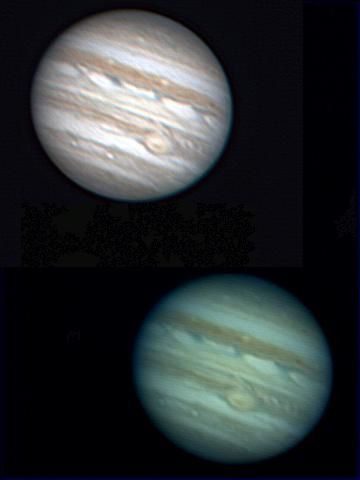 Essai couleurs sur jupiter du 22 avril 2006
