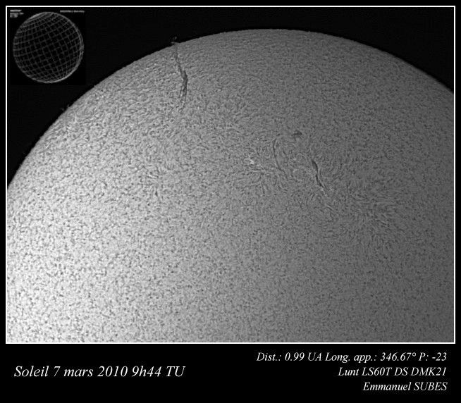 Soleil 7 mars 2010