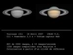 SATURNE  le 18 Avril 2007