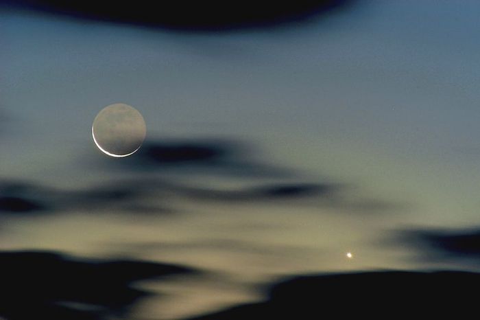 lune cendree et venus