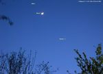 Vénus Lune et Mars