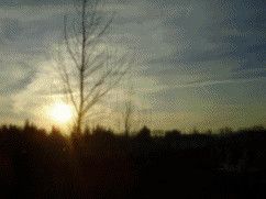 animation du soleil couchant