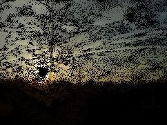 animation du soleil couchant
