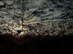 animation du soleil couchant